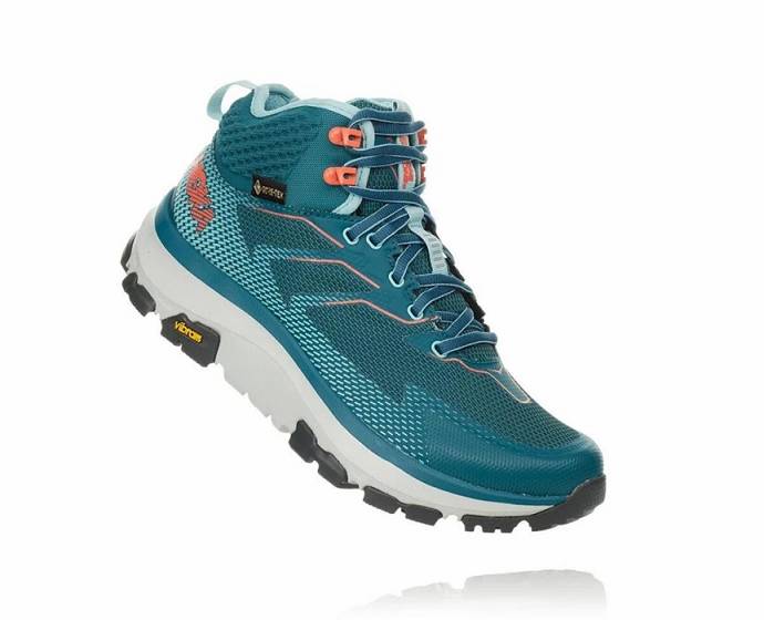 Dámské Turistické Boty Hoka Toa GORE-TEX Zelene | CZ-1479608