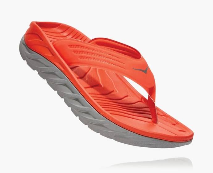 Dámské Žabky Hoka ORA Recovery Oranžové | CZ-7841590