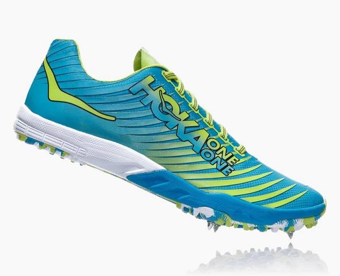 Dámské Boty S Hroty Hoka EVO XC Spike Blankyt Zelene | CZ-9487130