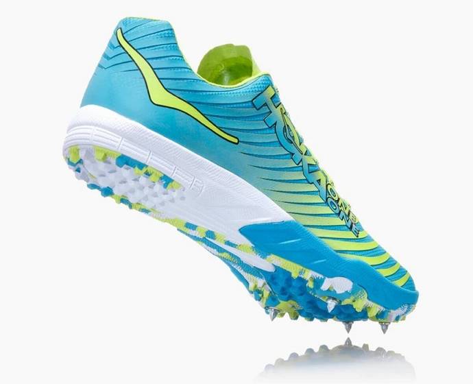 Dámské Boty S Hroty Hoka EVO XC Spike Blankyt Zelene | CZ-9487130