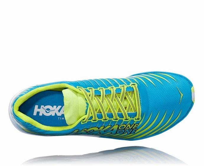 Dámské Boty S Hroty Hoka EVO XC Spikeless Blankyt Zelene | CZ-8654107