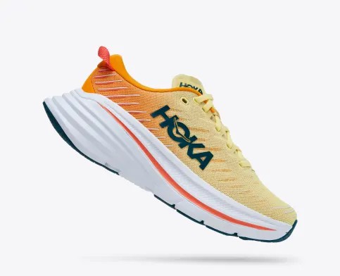 Dámské Racing Boty Hoka Bondi X Žluté Bílé | CZ-4651079