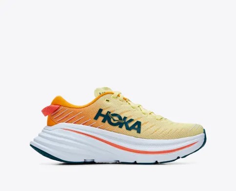 Dámské Racing Boty Hoka Bondi X Žluté Bílé | CZ-4651079