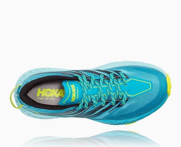 Dámské Trailové Běžecké Boty Hoka Aqua Speedgoat 4 Široké Hnědožlutý | CZ-5049371