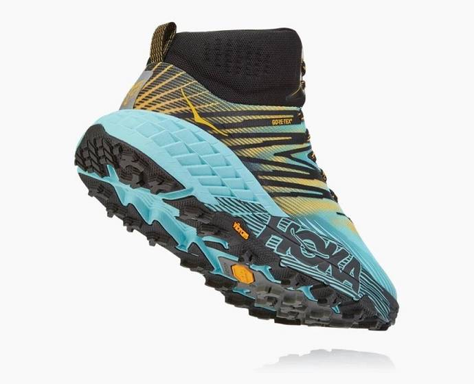 Dámské Trailové Běžecké Boty Hoka Speedgoat Mid GORE-TEX Hnědožlutý | CZ-7690582