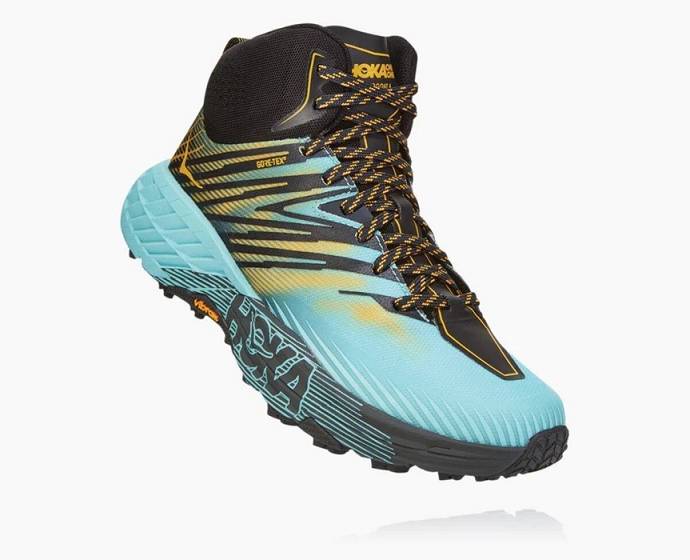 Dámské Trailové Běžecké Boty Hoka Speedgoat Mid GORE-TEX Hnědožlutý | CZ-7690582