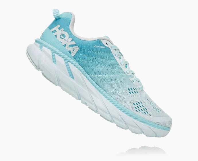 Dámské Trekové Boty Hoka Aqua Clifton 6 Hnědožlutý | CZ-2471089