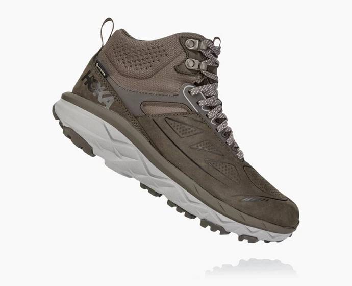 Dámské Turistické Boty Hoka Challenger Mid GORE-TEX Široké Hnědé | CZ-1709486