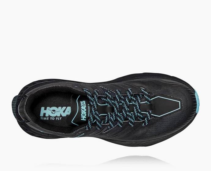 Dámské Turistické Boty Hoka Speedgoat 4 GORE-TEX Černé | CZ-9275684