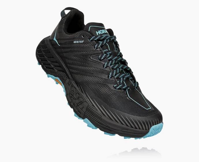 Dámské Turistické Boty Hoka Speedgoat 4 GORE-TEX Černé | CZ-9275684