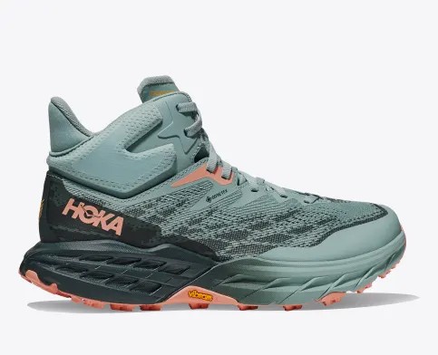 Dámské Turistické Boty Hoka Speedgoat 5 Mid GTX Tmavě Zelene | CZ-5482631