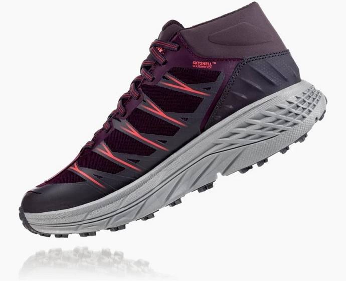 Dámské Turistické Boty Hoka Speedgoat Mid Nepromokavé Fialové | CZ-4593107