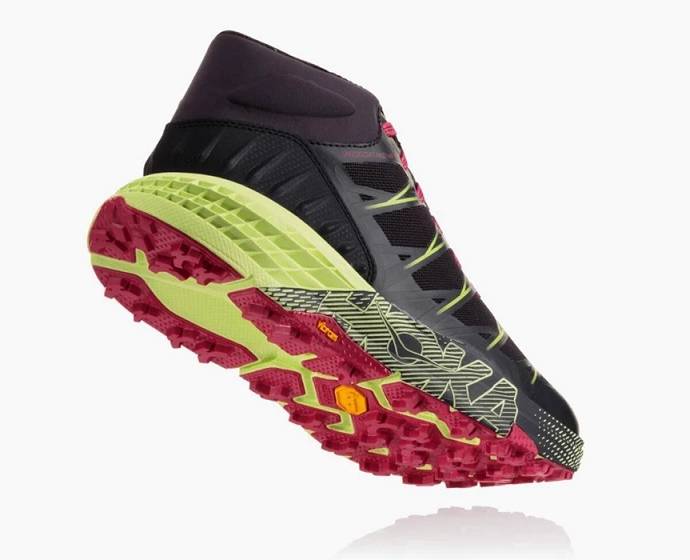 Dámské Turistické Boty Hoka Speedgoat Mid Nepromokavé Černé | CZ-9256148