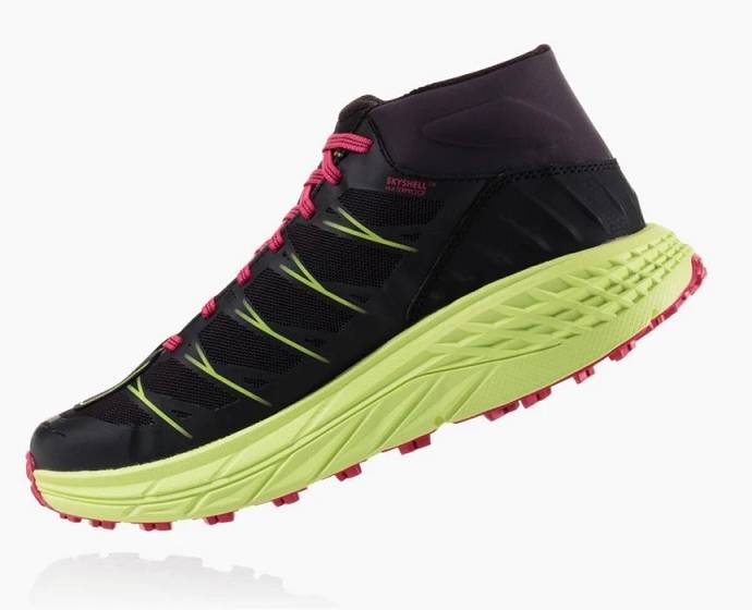 Dámské Turistické Boty Hoka Speedgoat Mid Nepromokavé Černé | CZ-9256148