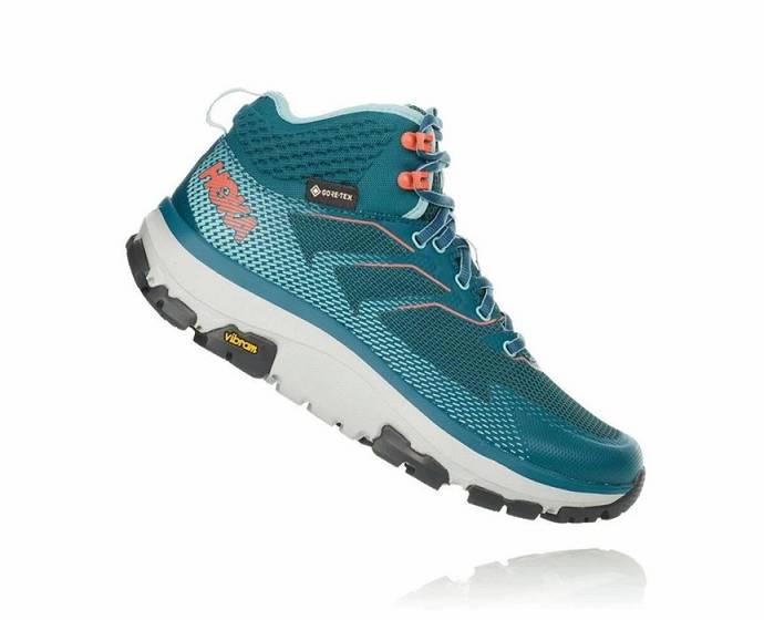 Dámské Turistické Boty Hoka Toa GORE-TEX Zelene | CZ-1479608