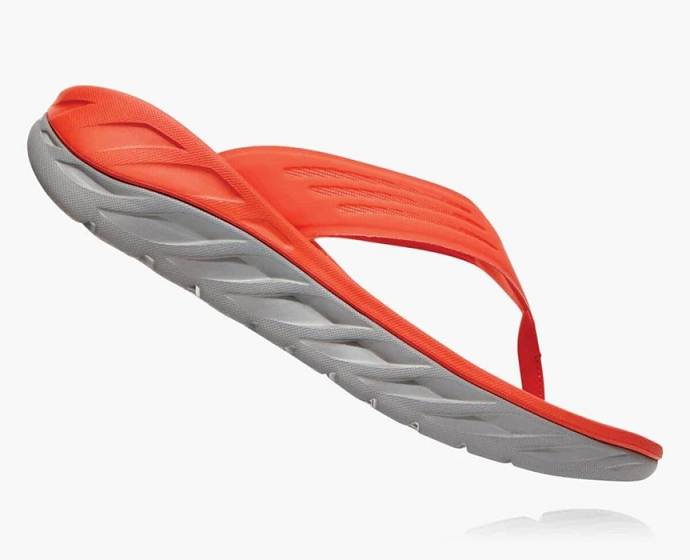 Dámské Žabky Hoka ORA Recovery Oranžové | CZ-7841590