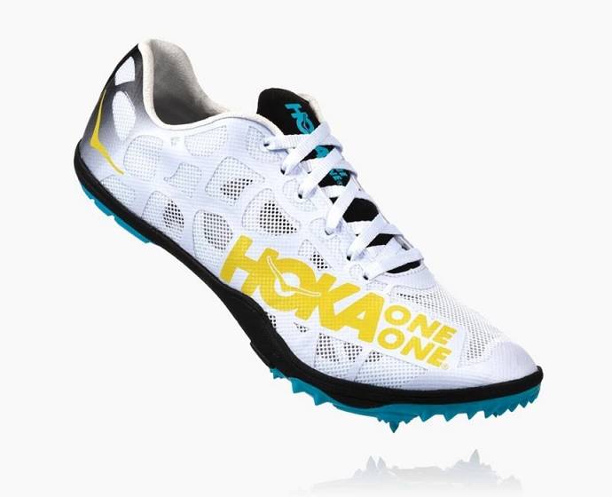 Pánské Boty S Hroty Hoka Rocket LD Bílé | CZ-8536491