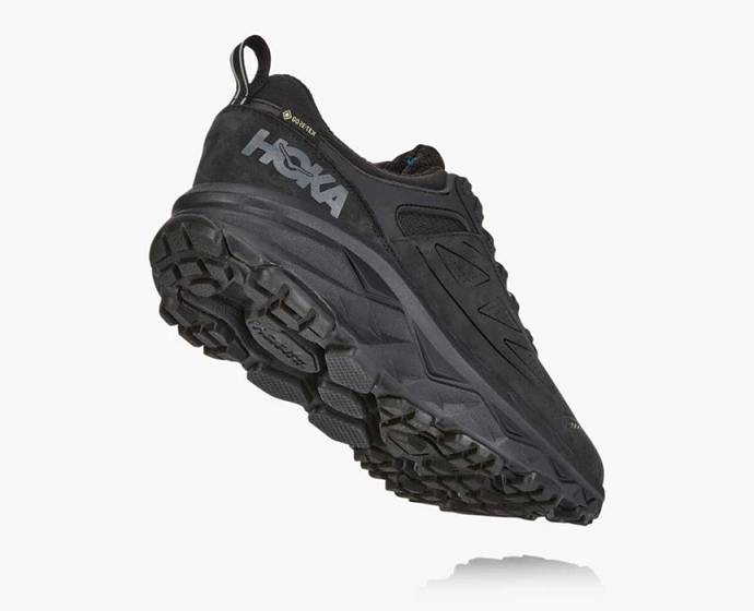 Pánské Trailové Běžecké Boty Hoka Challenger Low GORE-TEX Široké Černé | CZ-2791348