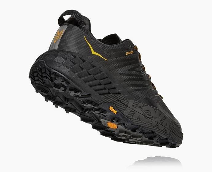 Pánské Trailové Běžecké Boty Hoka Speedgoat 4 GORE-TEX Černé | CZ-2580394