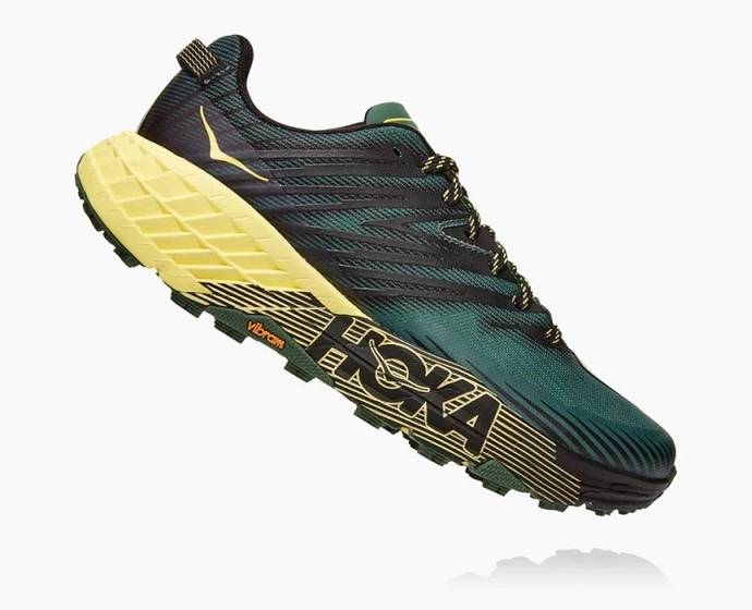 Pánské Trailové Běžecké Boty Hoka Speedgoat 4 Zelene | CZ-2748103