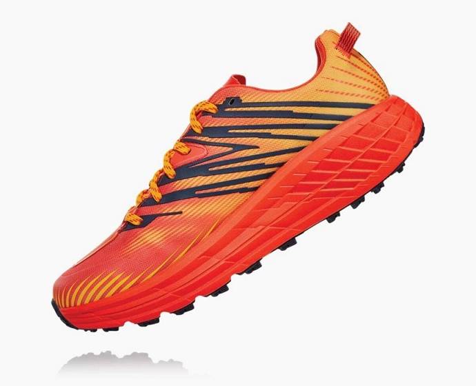 Pánské Trailové Běžecké Boty Hoka Speedgoat 4 GORE-TEX Oranžové | CZ-3815206