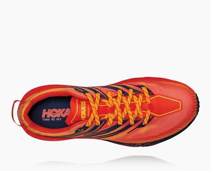 Pánské Trailové Běžecké Boty Hoka Speedgoat 4 GORE-TEX Oranžové | CZ-3815206