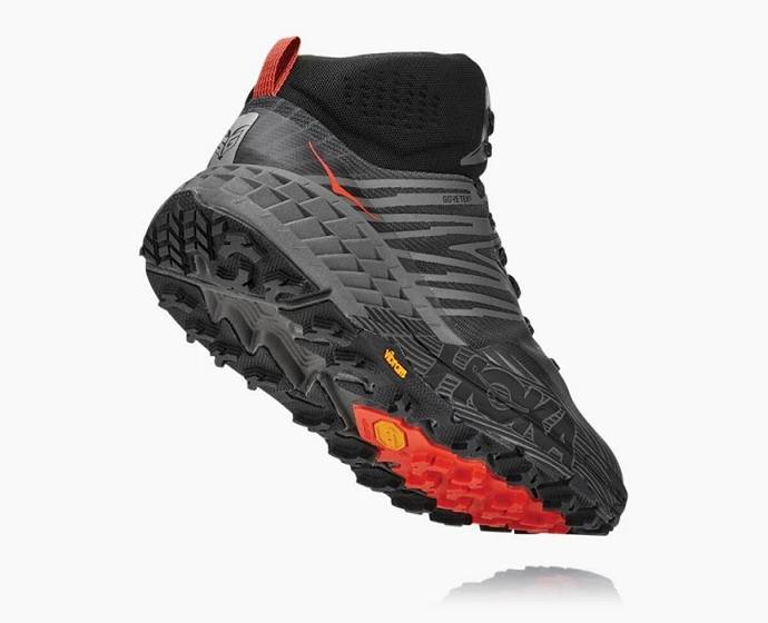 Pánské Trailové Běžecké Boty Hoka Speedgoat Mid GORE-TEX Šedé | CZ-6534907