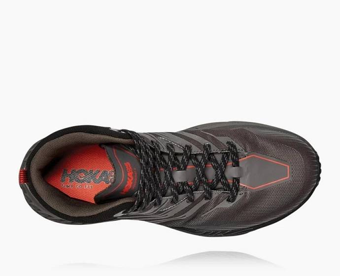 Pánské Trailové Běžecké Boty Hoka Speedgoat Mid GORE-TEX Šedé | CZ-6534907