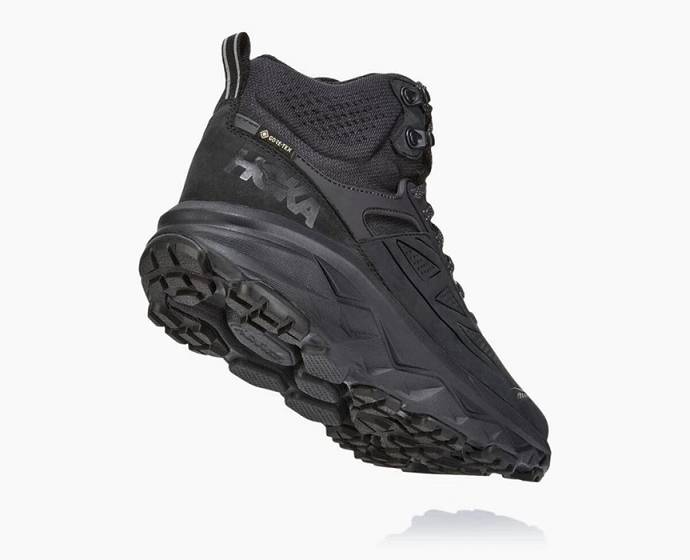 Pánské Turistické Boty Hoka Challenger Mid GORE-TEX Černé | CZ-2509837