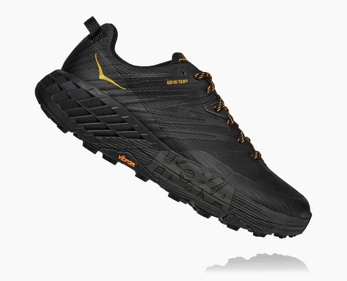 Pánské Turistické Boty Hoka Speedgoat 4 GORE-TEX Černé | CZ-2743650