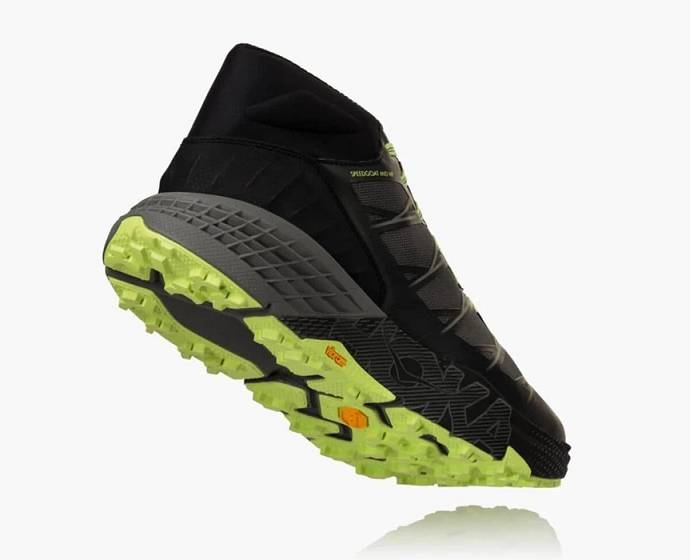 Pánské Turistické Boty Hoka Speedgoat Mid Nepromokavé Černé | CZ-0634175