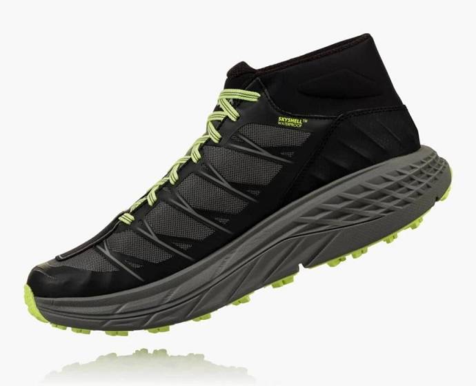 Pánské Turistické Boty Hoka Speedgoat Mid Nepromokavé Černé | CZ-0634175