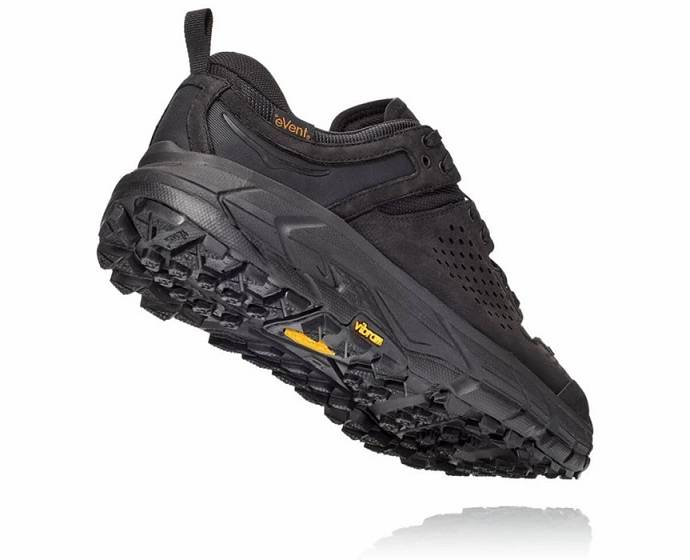 Pánské Turistické Boty Hoka Tor Ultra Low Wp Jp Černé | CZ-8037926