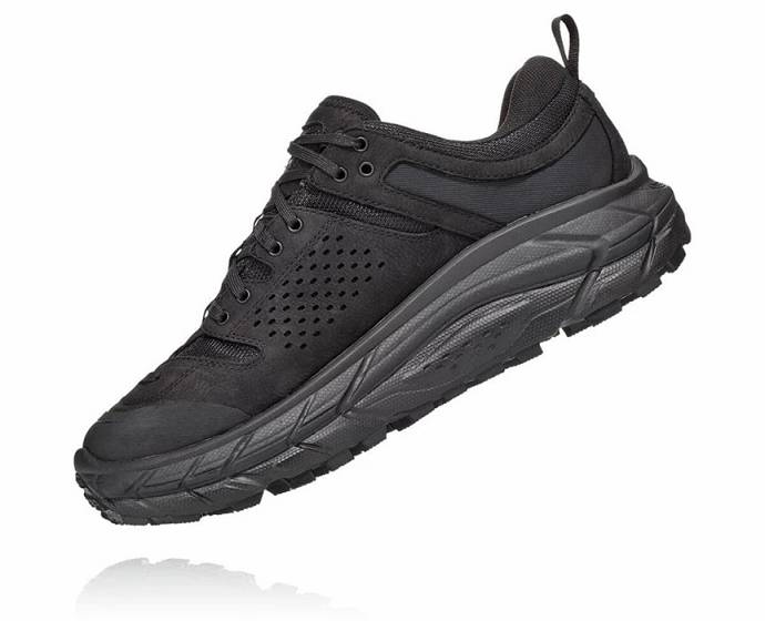 Pánské Turistické Boty Hoka Tor Ultra Low Wp Jp Černé | CZ-8037926