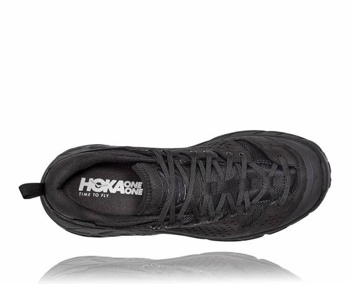 Pánské Turistické Boty Hoka Tor Ultra Low Wp Jp Černé | CZ-8037926